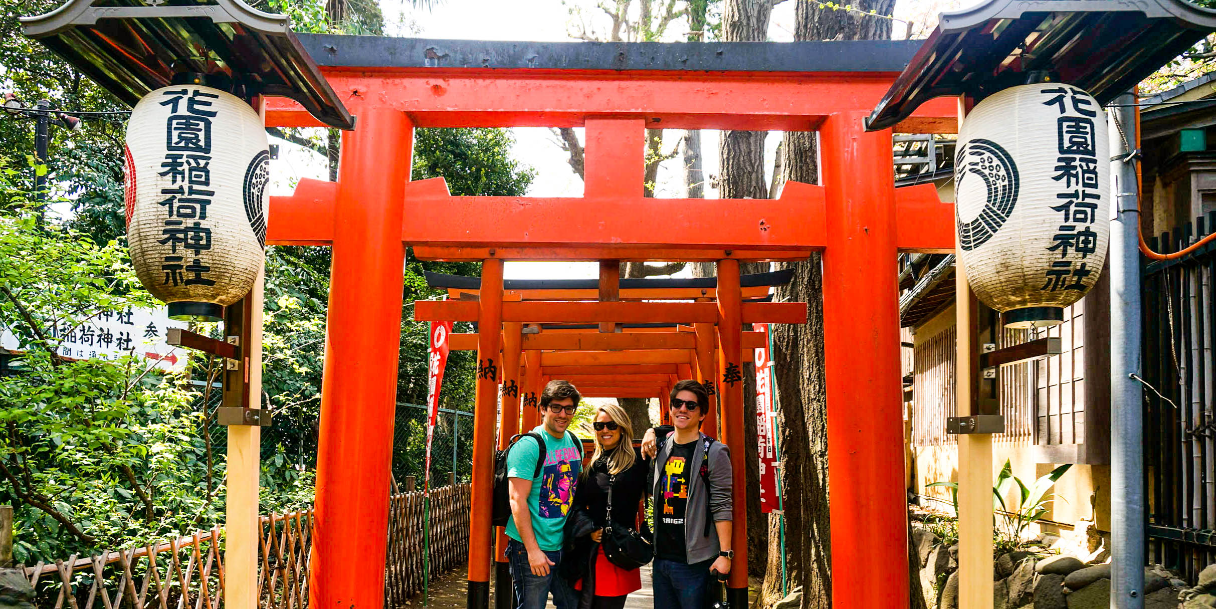Enjoying our first day in Asia at Ueno Park