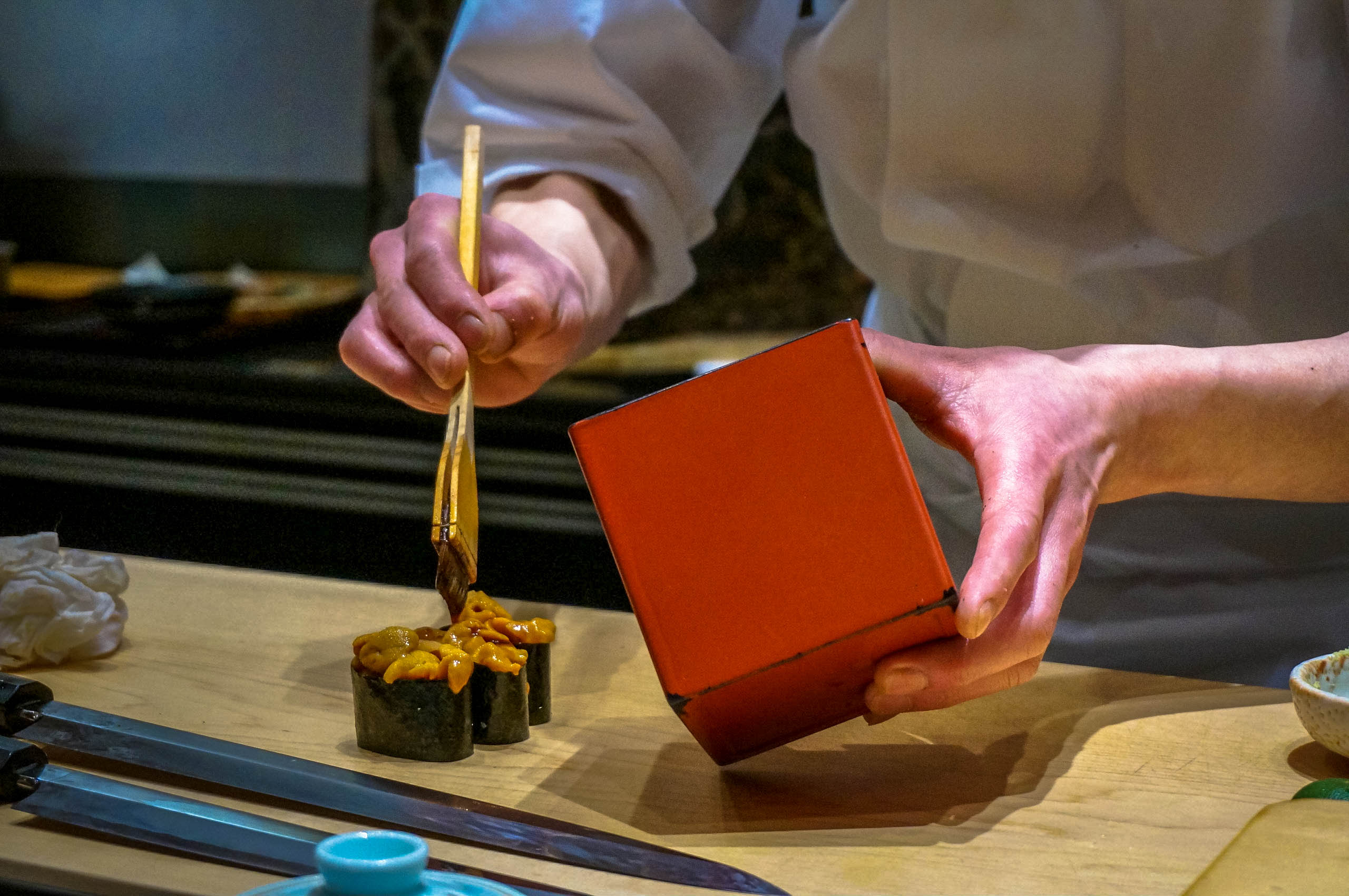Sea urchin rolls