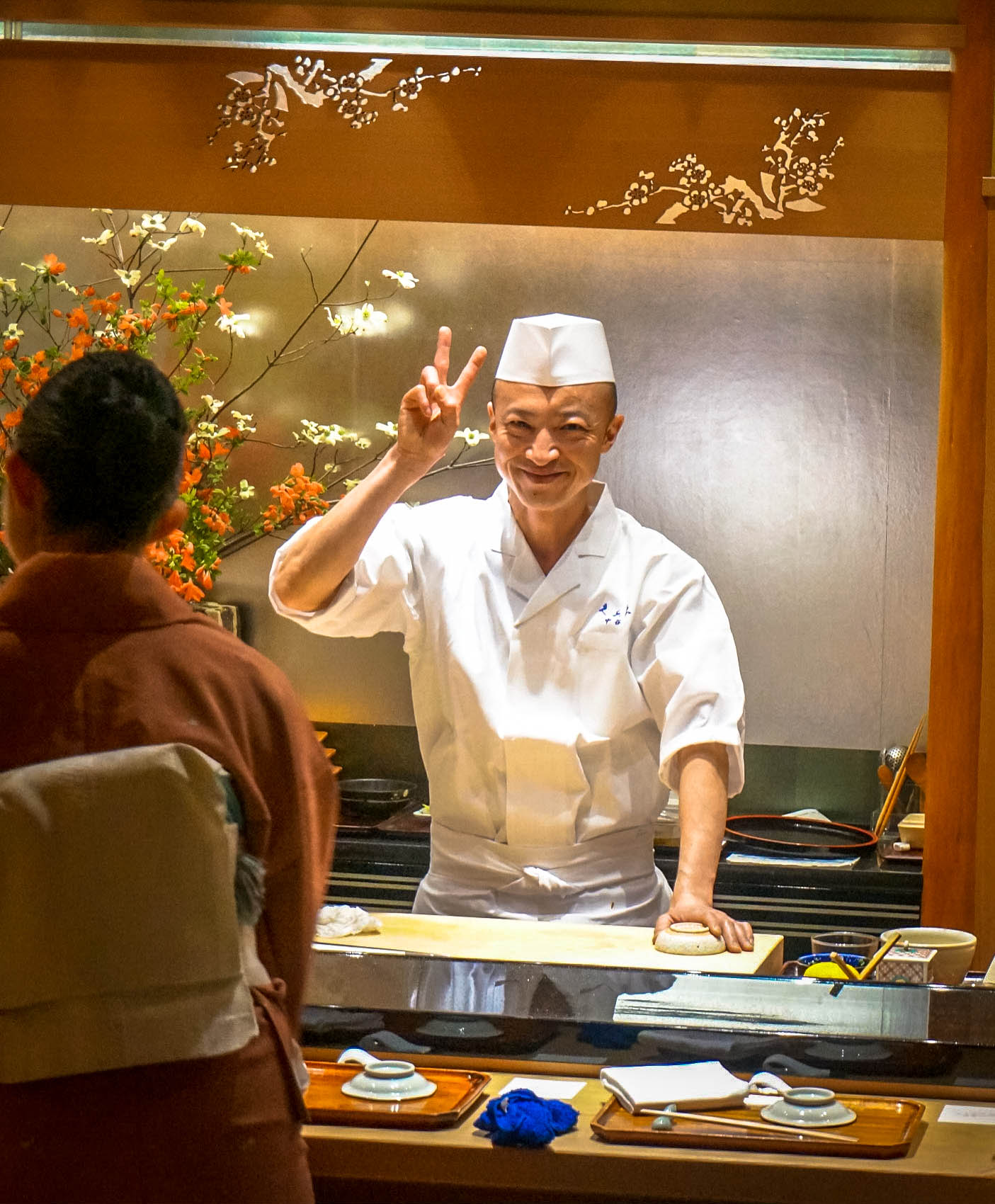 Our personal sushi chef for the night