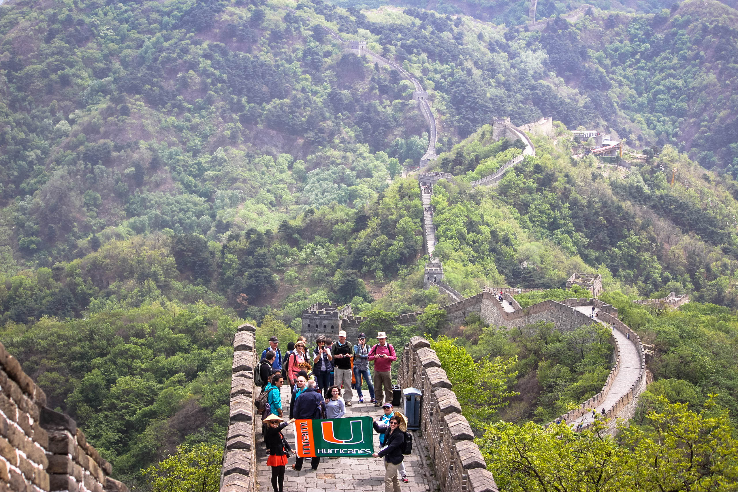 OU Team + Audience on Great Wall