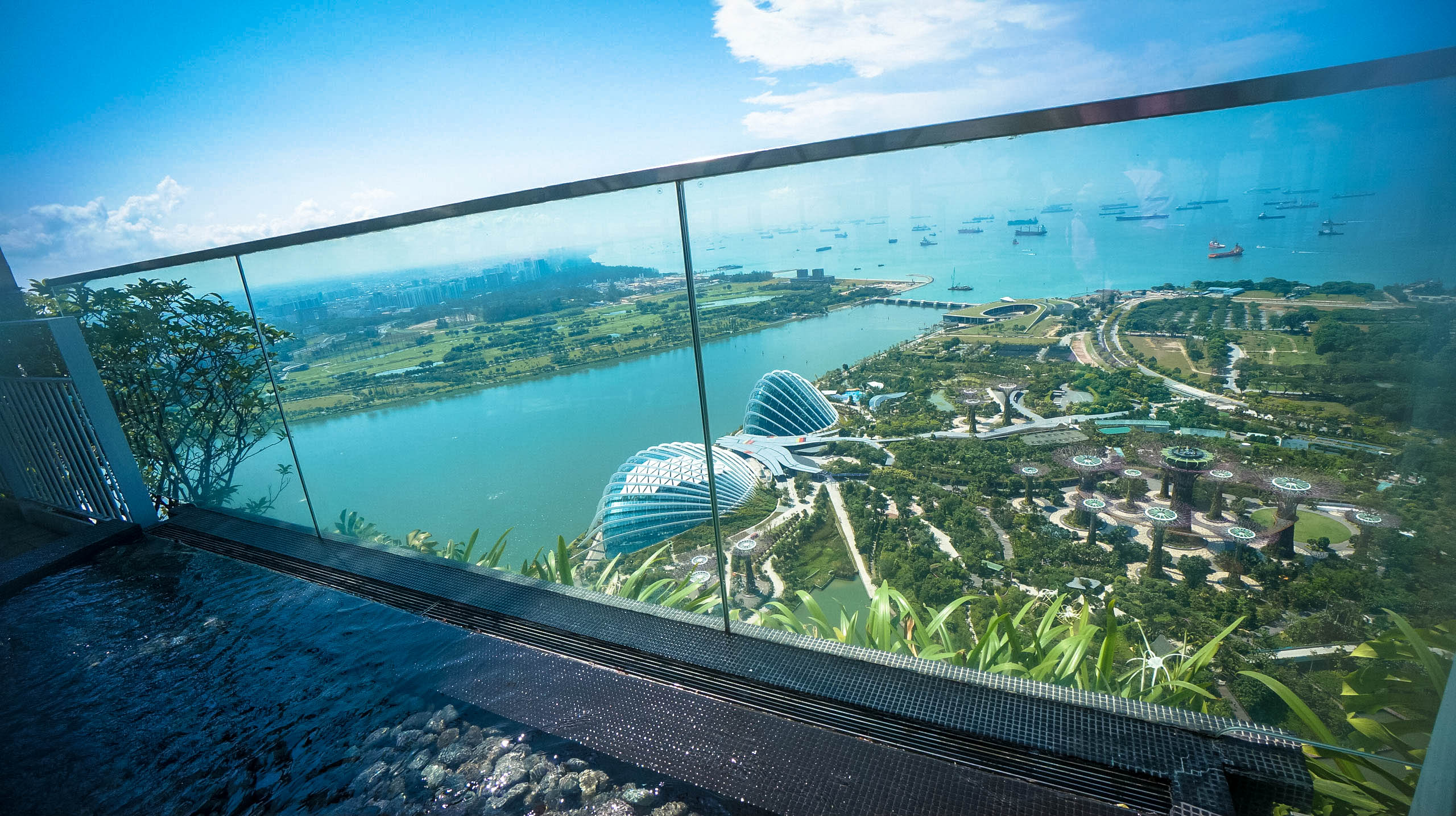 View of the Marina Bay Gardens