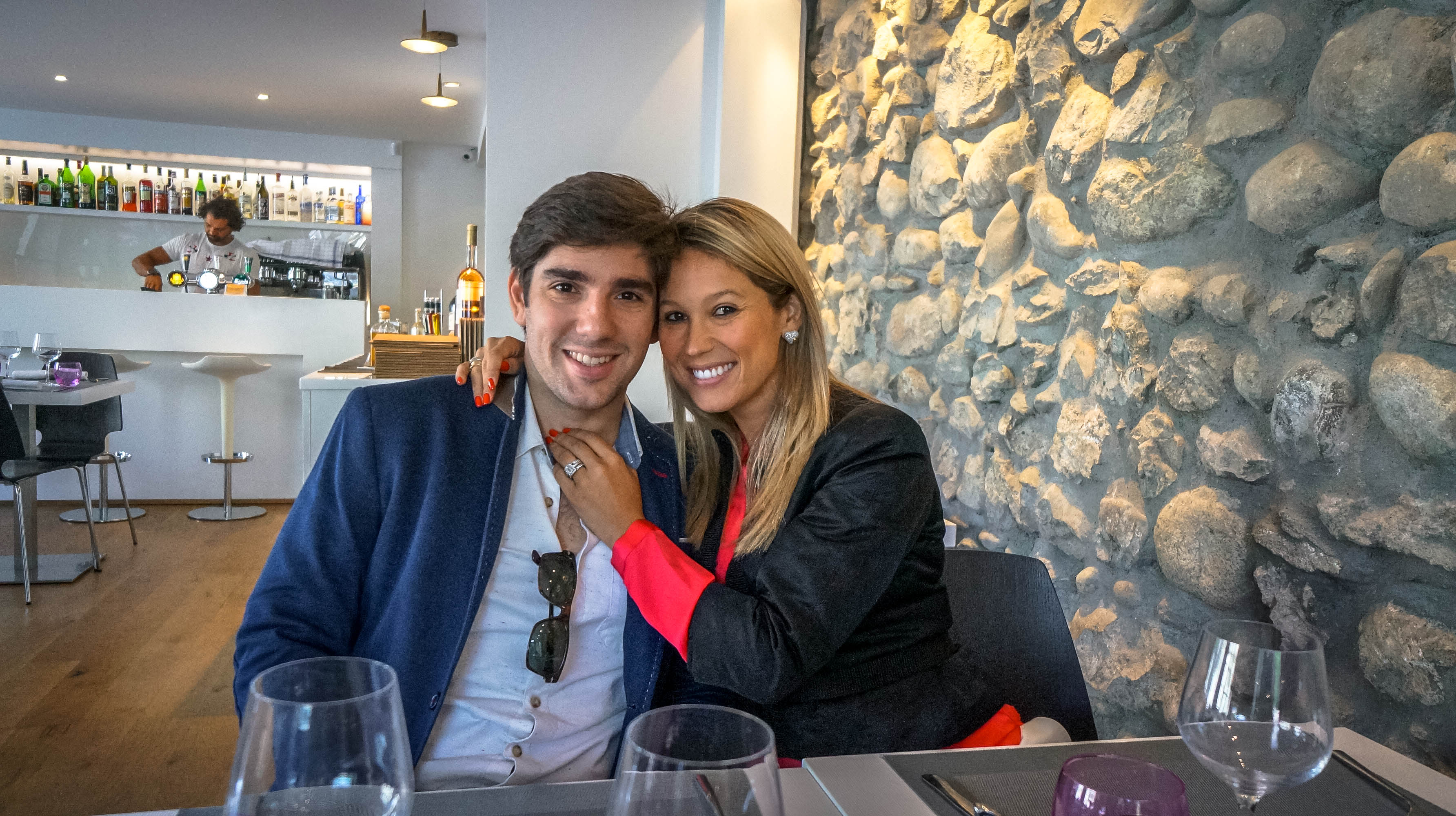 Me and my Princess at a cafe in Geneva